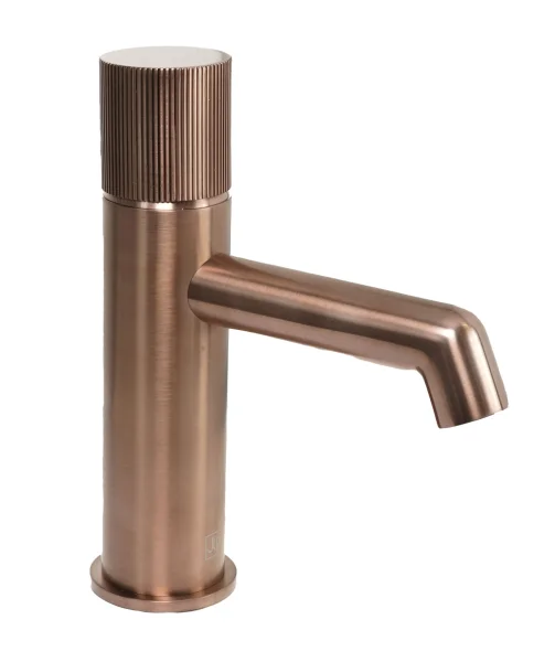 Just Taps Evo Basin Mixer Tap Brushed Bronze
