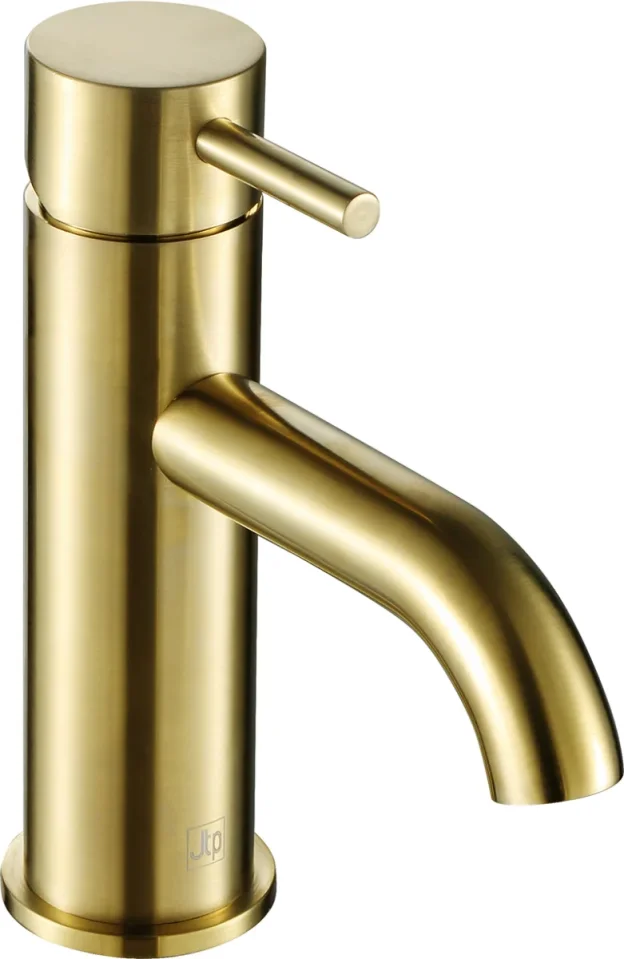 Just Taps Vos Single Lever Basin Mixer Brushed Brass product image - Image 1