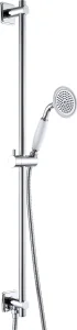 Just Taps Grosvenor Slide Rail Kit With Single Function Handset And Shower Hose Chrome