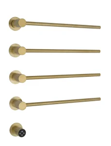 Just Taps Onyx Electric Towel Radiator 520 Brushed Brass