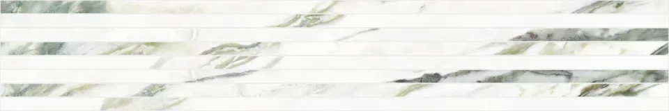 European Tiles Charmo Calacatta Green Narrow Strip 120 X 20cm Polished Wall Tile (sold Per Piece) product image - Image 1
