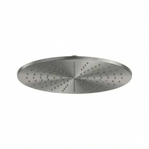 Ava 8mm Thick 300mm Stainless Steel Shower Head - Brushed Stainless Steel