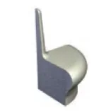 London Showers Em Highback Shower Seat Round product image - Image 1