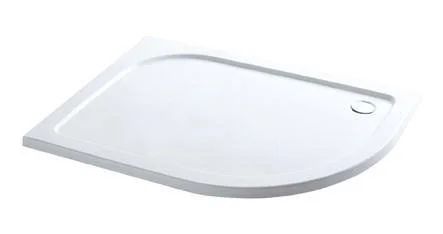 Eastbrook Volente 1000 X 760 Rh Offset Quad Abs Resin Tray White