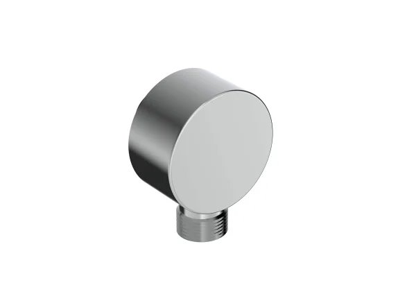 Saneux Cos Round Shower Outlet Elbow - Chrome