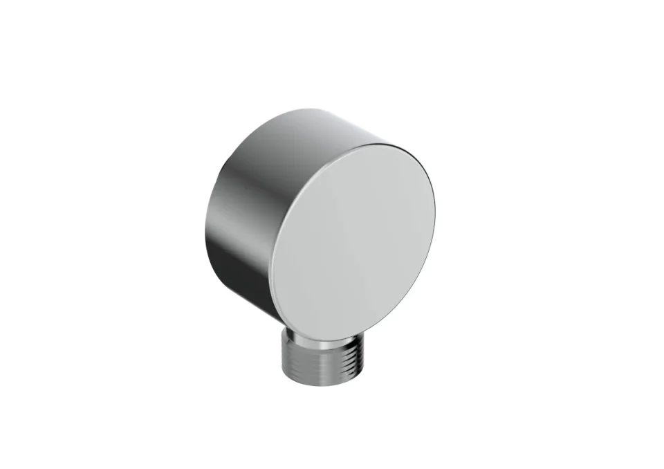 Saneux Cos Round Shower Outlet Elbow - Chrome product image - Image 1