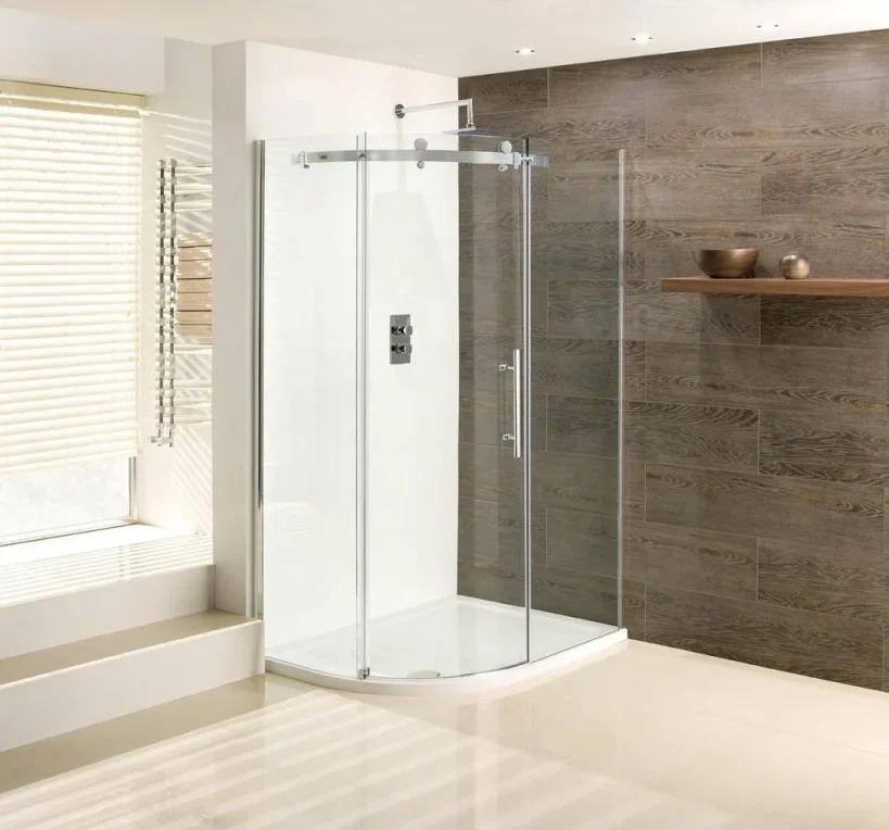 Eastbrook Vanguard 10mm Offset Quad 1000x800x2000 Lh Chrome product image - Image 1