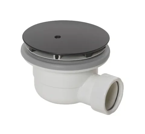 Crosswater High Flow Shower Waste Matt Black product image - Image 1