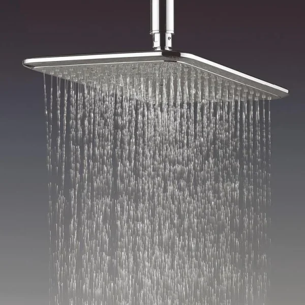 Crosswater Essence Fixed Head 320x210mm Chrome detail view - Image 4