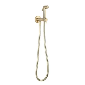 Crosswater Mpro Integrated Douche Valve, Handset & Holder Brushed Brass