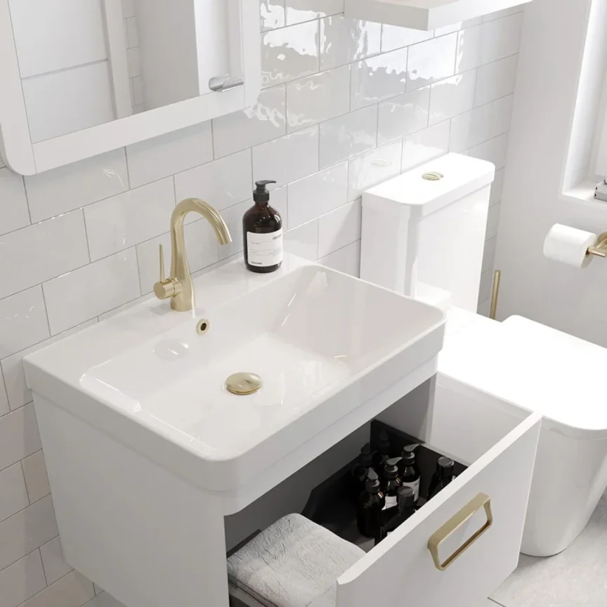 Saneux Hyde 60x46cm Washbasin 1th detail view - Image 4