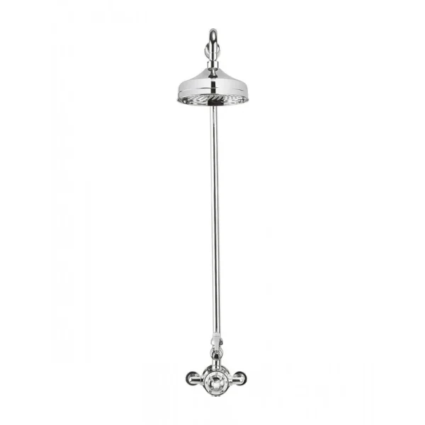 Crosswater Belgravia Thermo Shower Valve With 8" Fixed Head Chrome