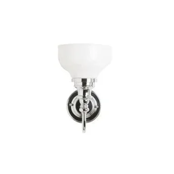 Burlington Ornate Base, Frosted Cup Glass Shade - Chrome product image - Image 1