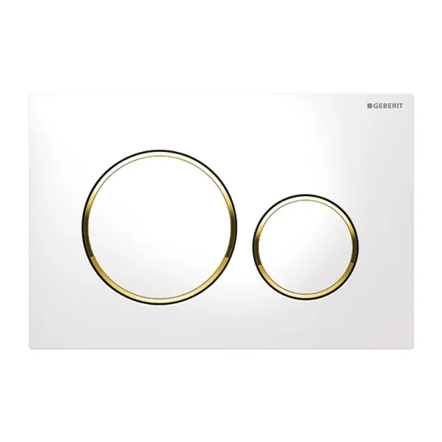 Geberit 115.882.kk.1 Sigma20 White/gold/white product image - Image 1