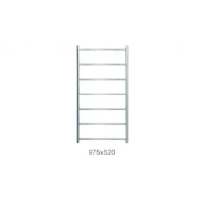 Jis Pevensey 975 X 520mm Radiator For Central Heating Polished Stainless Steel