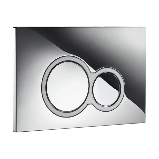 Abacus Essentials ISO WC Press Panel / Flush Plate Chrome product image - Image 1