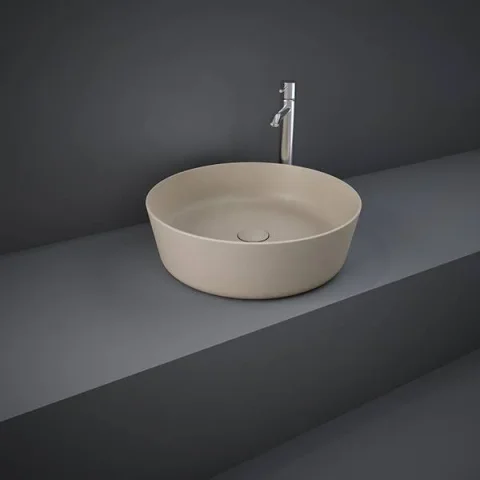 Rak Feeling 42cm Round Counter Top Wash Basin In Matt Cappuccino product image - Image 1