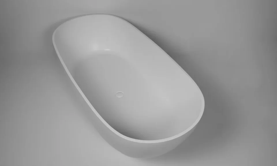 Bc Designs Crea Bath 1665 X 780 (no Waste) Matt White detail view - Image 1