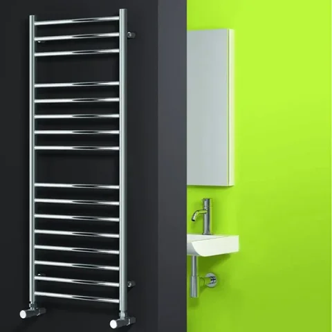 Reina Luna 500 X 1500 Flat Stainless Steel Towel Rail detail view - Image 3