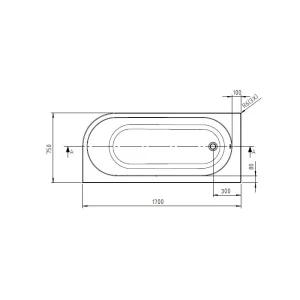 Bc Designs Ancorner 1700 X 750 Left Handed White