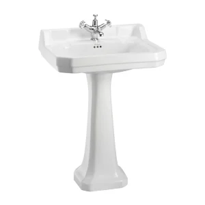 Burlington Edwardian 610 1TH Basin and Standard Pedestal
