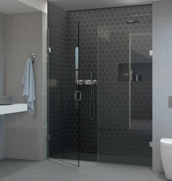 Shower Lab View 03 Standard-door + Inline Panel 1457-1485 X 2000