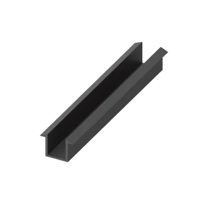 Abacus Glass Recessed Channel Pack Black 10mm