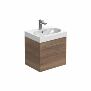 Saneux Austen 50cm 1 Drawer Wall Mounted Unit - English Oak