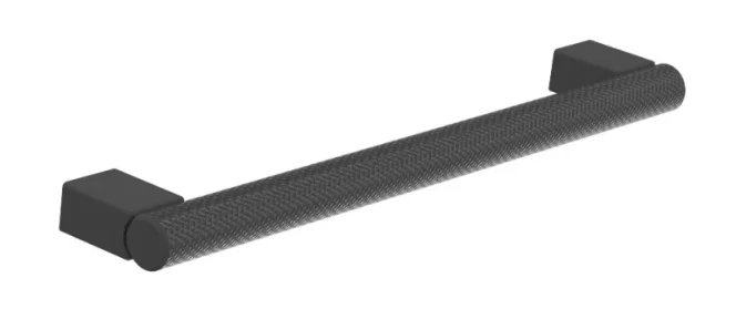 Saneux Madrid 186mm Knurled Handle - Stainless Steel Matte Black - 160mm Centres product image - Image 1