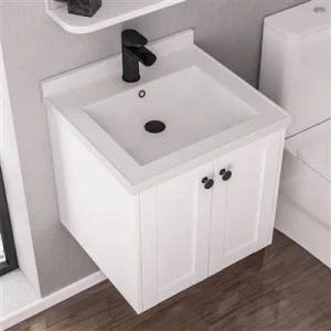 Eastbrook Hardwick 500 Mm Polymarble Square Basin White