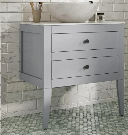 Crosswater Canvass Basin Unit 600 Storm Grey detail view - Image 2