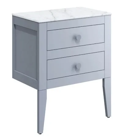 Crosswater Canvass Basin Unit 600 Storm Grey detail view - Image 4