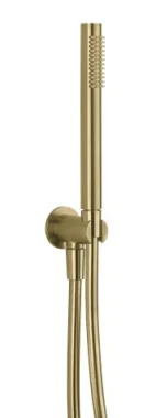 Crosswater 3one6 Design Shower Handset, Hose & Wall Outlet Stainless Brushed Brass Effect product image - Image 1