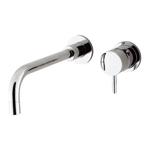 Crosswater Kai Lever Basin 2 Hole Set Wall Mounted Chrome product image - Image 1