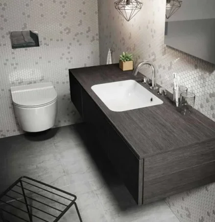 Crosswater Mpro Basin 3 Hole Set Deck Mounted Chrome detail view - Image 3