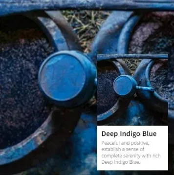 Crosswater Canvass Basin Unit 600 Deep Indigo Blue detail view - Image 6