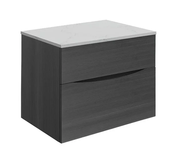 Crosswater Glide Ii 2 Drawer Basin Unit 700 Steelwood detail view - Image 8