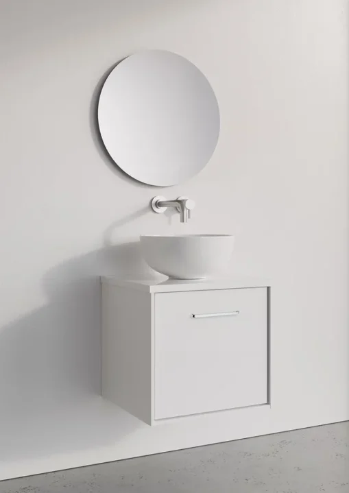 Crosswater Infinity Single Drawer Unit 500 White Gloss product image - Image 1