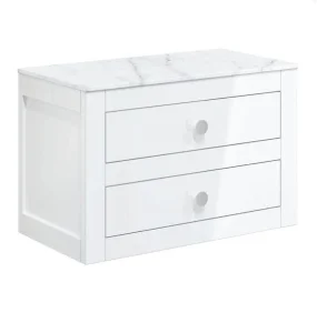 Crosswater Canvass Basin Unit 700 White Gloss