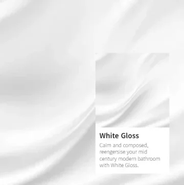 Crosswater Canvass Basin Unit 700 White Gloss detail view - Image 7