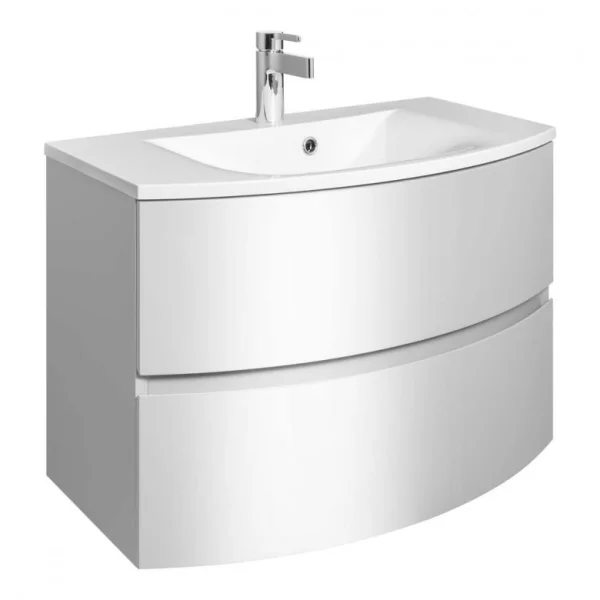 Crosswater Svelte Basin 800 With Overflow 1th White