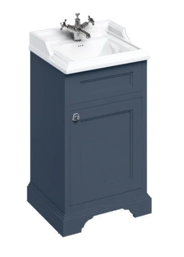 Burlington 50cm Basin Unit With Door Blue