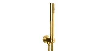 Crosswater Union Wall Outlet & Handset Brushed Brass
