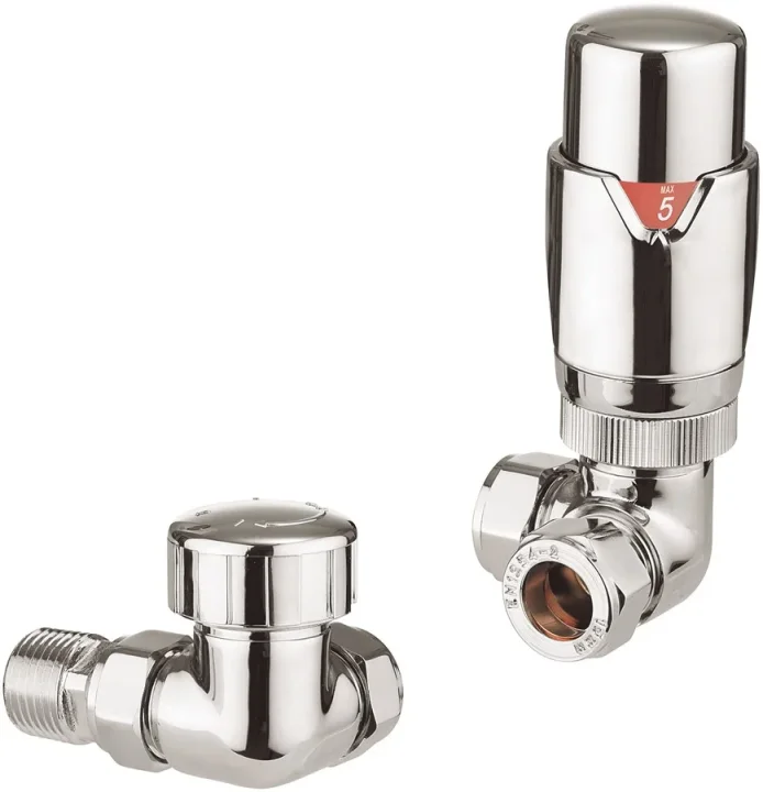Crosswater Pier Corner Trv Rad Valve Chrome product image - Image 1