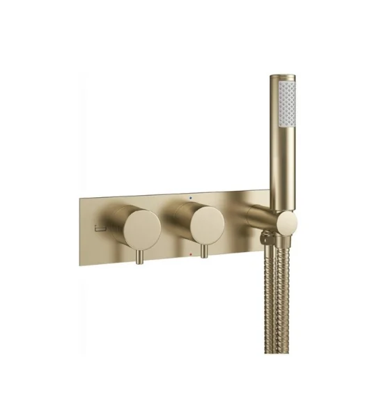 Crosswater Mpro 2 Handle Trimset With Handset & Hose (must Be Paired With Wlbp25x31r+) Brushed Brass