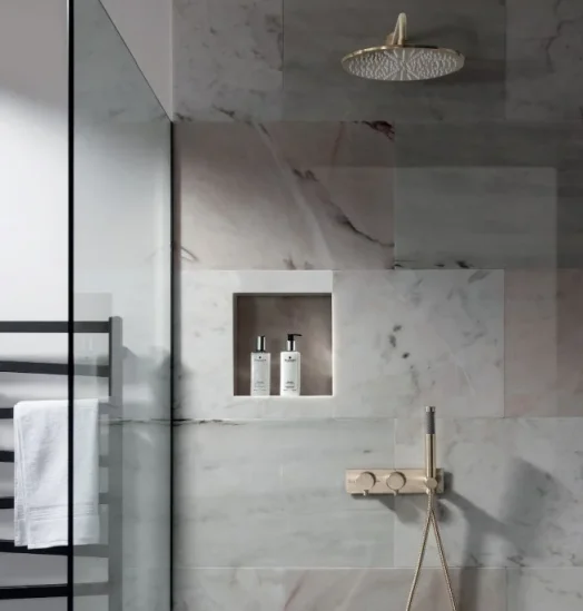 Crosswater Mpro 2 Handle Trimset With Handset & Hose (must Be Paired With Wlbp25x31r+) Brushed Brass detail view - Image 2