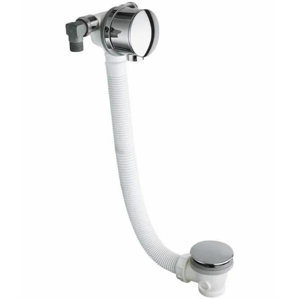 Crosswater Bath Click Clack Waste With Filler Chrome product image - Image 1