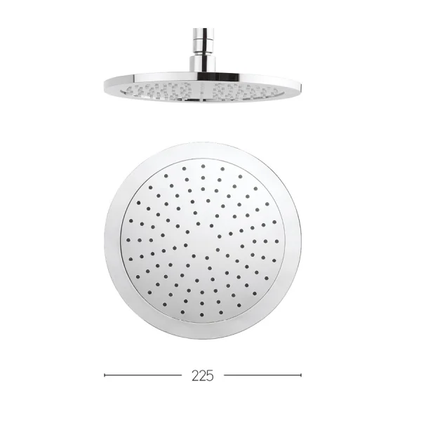 Crosswater Dial Showerhead 225mm Chrome