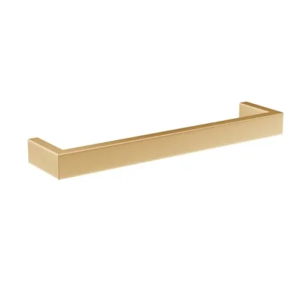 Thermosphere 12v Heated Towel Bar Double Square 450mm Polished Brass product image - Image 1