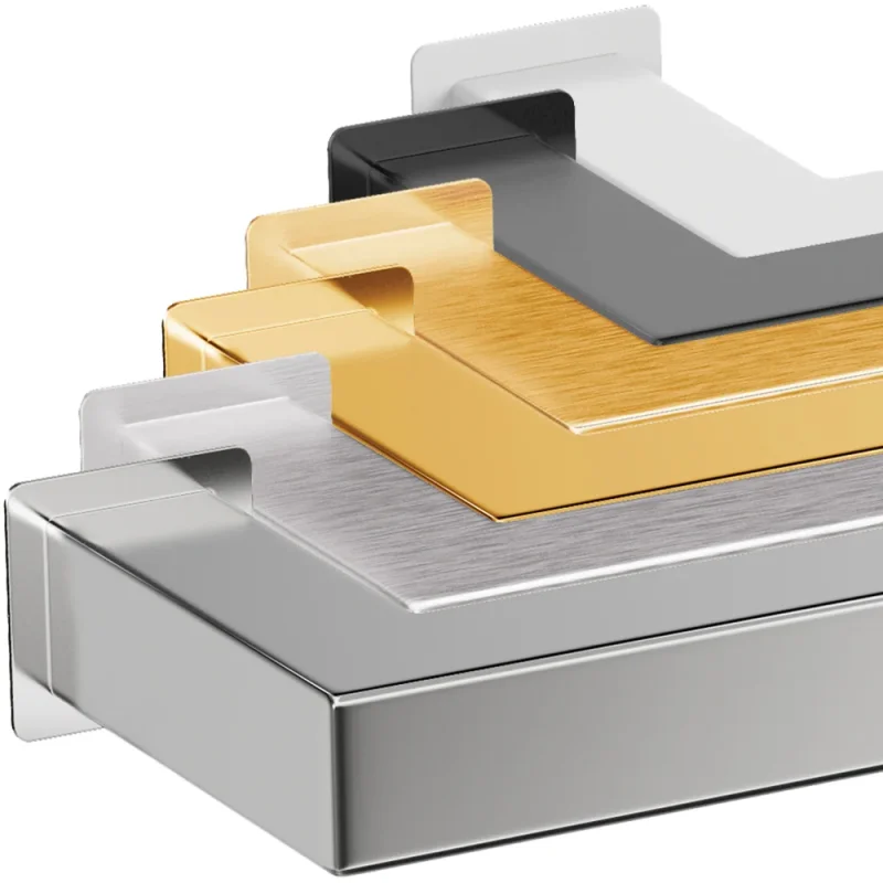 Thermosphere 12v Heated Towel Bar Double Square 632mm Diamond Polished detail view - Image 6